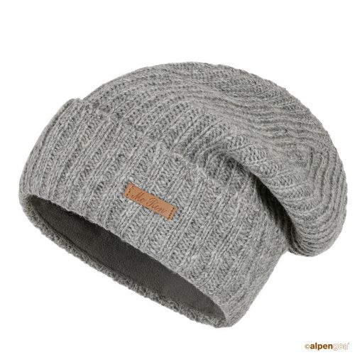 Wollmütze Riva Hellgrau Meliert